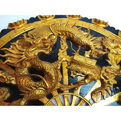 Quạt tứ linh - Quạt  gỗ treo tường - Quạt gỗ tứ linh - Quạt gỗ sà cừ.