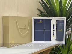 Set quà tặng sổ da, bút ký, bình giữ nhiệt cao cấp