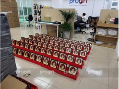 Tranh thuyền mạ vàng 20 x 20 cm
