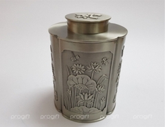 Hộp trà thiếc Pewter