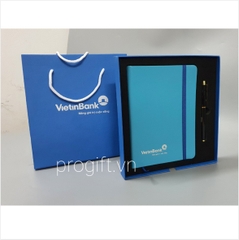 Set quà tặng sổ da bút ký Vietinbank