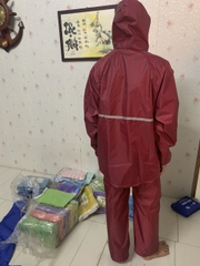 Áo mưa bộ vải PU siêu nhẹ