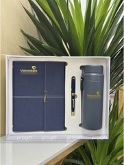 Set quà tặng sổ da, bút ký, bình giữ nhiệt cao cấp