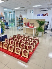 Tranh cá chép hoa sen mạ vàng 30 x 30 cm
