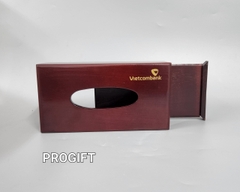 Hộp đựng giấy ăn sơn mộc