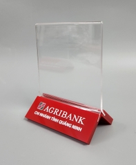 Kệ mica để bàn ngân hàng Agribank