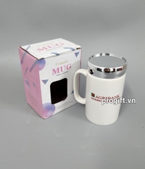 Cốc sứ nắp gương