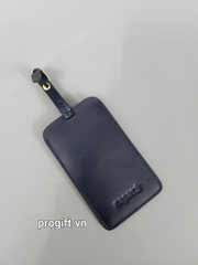 Thẻ tên vali treo hành lý da thật in logo