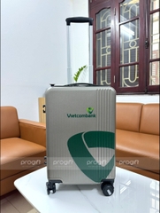 Vali kéo in tràn full logo Vietcombank