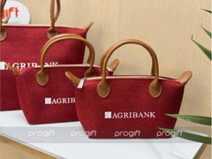 Agribank - Túi vải giả đay quai da