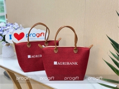 Agribank - Túi vải giả đay quai da