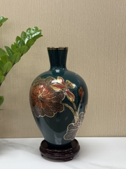 Bình hoa sứ vẽ tay, họa tiết vàng kim - BH 2