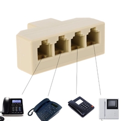 Bộ chia điện thoại cố định, bộ chia dây line điện thoại bàn 4 cổng RJ11