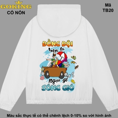 Mã TB20. Áo khoác gió cho gia đình, cặp đôi, công ty, đội nhóm. Form unisex cho nam nữ. Quà tặng ý nghĩa