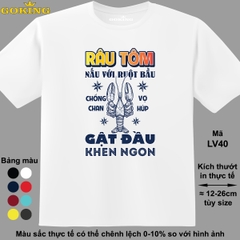 LV40. Áo thun ý nghĩa cho gia đình, cặp đôi, công ty, đội nhóm. Form unisex cho nam nữ teen, trẻ em. Quà tặng cao cấp