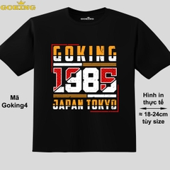 GOKING-1985-JAPAN-TOKYO, mã Goking4. Áo thun trẻ em siêu đẹp. Áo phông in hình cho bé trai, bé gái