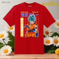 DB8-Đỏ. Áo thun Dragon Ball cho nam nữ trẻ em. Áo phông 7 Viên Ngọc Rồng siêu đẹp