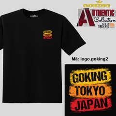 Áo thun in logo GOKING-TOKYO-JAPAN, mã Logo-Goking2. Áo phông nam thoát nhiệt Goking hàng hiệu cao cấp