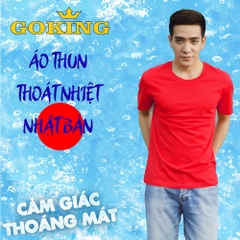 Áo thun cotton vnxk. Áo phông thoát nhiệt Nhật Bản Goking nam nữ