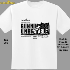 RUNNING UNBREATABLE, mã G3. Áo thun nam nữ siêu đẹp. Áo phông thoát nhiệt Goking hàng hiệu