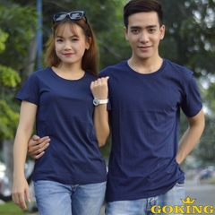 Áo thun cặp đôi, màu xanh đen bền vững forever love (Giá cho 1 cái)