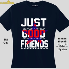 JUST GOOD FRIENDS, mã G47. Áo thun nữ siêu đẹp. Áo phông nữ thoát nhiệt Goking hàng hiệu