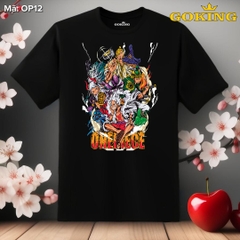 OP12-Đen. Áo thun Đảo Hải Tặc cho nam nữ trẻ em. Áo phông anime OnePiece siêu đẹp