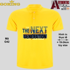 The Next Generation, mã G42. Áo thun polo Goking, form unisex cho nam nữ, đội nhóm, công ty. Áo phông cổ bẻ đồng phục cao cấp, vải cá sấu 3D