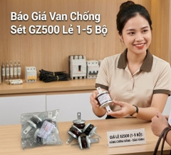 Báo Giá Van Chống Sét GZ500 Lẻ 1–5 Bộ – Có VAT, CO CQ, Giao Nhanh Toàn Quốc