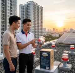 Đèn Báo Không Năng Lượng Mặt Trời Cho Tòa Nhà Cao Tầng Và Chung Cư