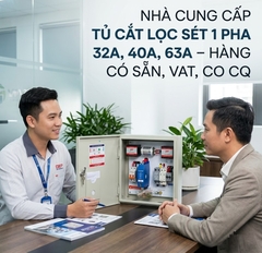 Nhà Cung Cấp Tủ Cắt Lọc Sét 1 Pha 32A, 40A, 63A Cho Công Trình Toàn Quốc