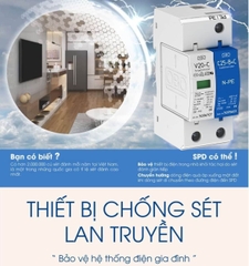 Giải pháp chống sét lan truyền (SPD) 1 pha – 3 pha cho hệ thống điện, tủ điện và thiết bị điện gia đình, nhà ở dân dụng