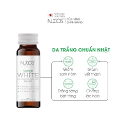 Collagen Uống Trắng Da Mờ Thâm Nám Nucos Super White 50Ml X 10 Chai