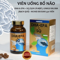 Viên Uống Dầu Cá Bổ Sung DHA & EPA SQ Nichiei Bussan Nhật Bản 330 Viên