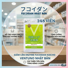 Viên Hỗ Trợ Giảm Cân Enzyme Fucoidan Kaicho Nhật Bản 248 Viên
