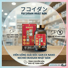 Viên uống hỗ trợ giải độc gan Nichiei Bussan Nano Nano Liver Extract Sperm EX 330 viên