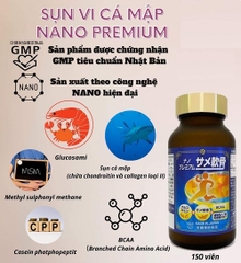Viên Uống Sụn Vi Cá Mập Nano Premium Nichiei Bussan Nhật Bản 150 Viên