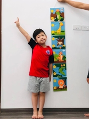 Sách vải - Thước đo chiều cao chủ đề Động vật rừng