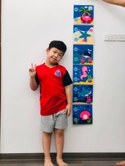 Sách vải - Thước đo chiều cao chủ đề Sea