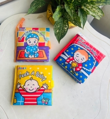 Sách vải ú oà Jolly Baby (Combo 3 cuốn)