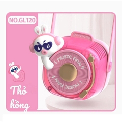 Quạt Đeo Cổ mẫu 2024 - Thỏ Hồng GL120