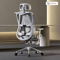 Ghế công thái học full lưới HTD-919 thoáng khí, nâng đỡ chuẩn khoa học theo đường cong sinh lý của cơ thể