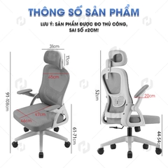 Ghế công thái học HTD-588 Ghế xoay văn phòng
