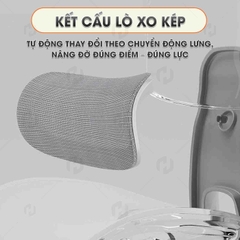 Ghế Công Thái Học Egronomic HTD 909 nâng Đỡ Cột Sống Tối Ưu