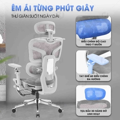 Ghế công thái học HTD-905 Full lưới thoáng khí
