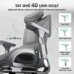 Ghế Công Thái Học Egronomic HTD 909 nâng Đỡ Cột Sống Tối Ưu