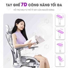 Ghế công thái học HTD-X360 giải pháp bảo vệ cột sống