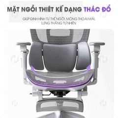 Ghế công thái học HTD-X360 giải pháp bảo vệ cột sống