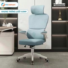 Ghế công thái học HTD-S1 Ghế xoay văn phòng hỗ trợ cột sống nâng hạ ngả lưng lên đến 135 độ