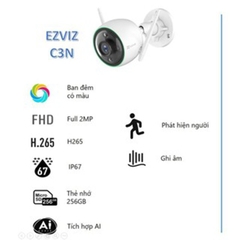 Camera Wifi tích hợp AI EZVIZ C3N 2mp